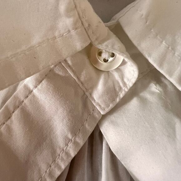 Lilly Pulitzer White Poplin Button Down Shirt Medium - Picture 9 of 12